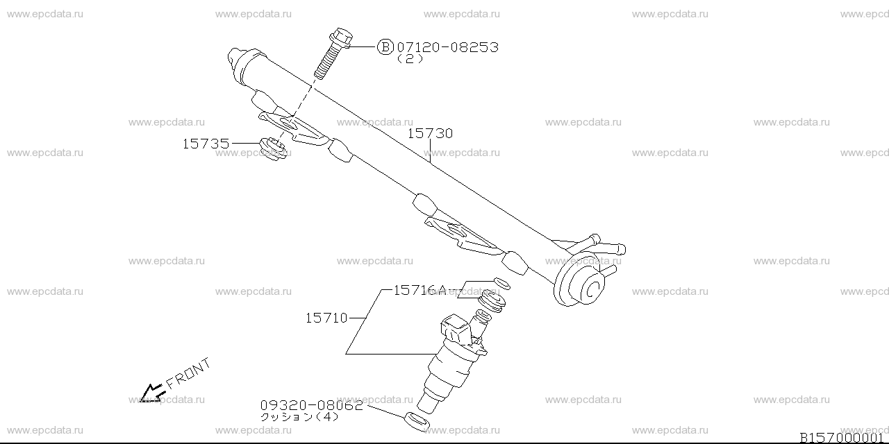 Delivery Pipe / Fuel Injector 