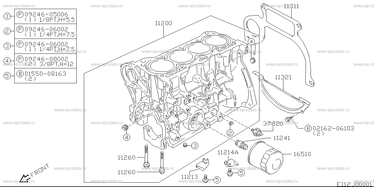 Cylinder for Suzuki Jimny Wide JB33, 3 generation 01.1998