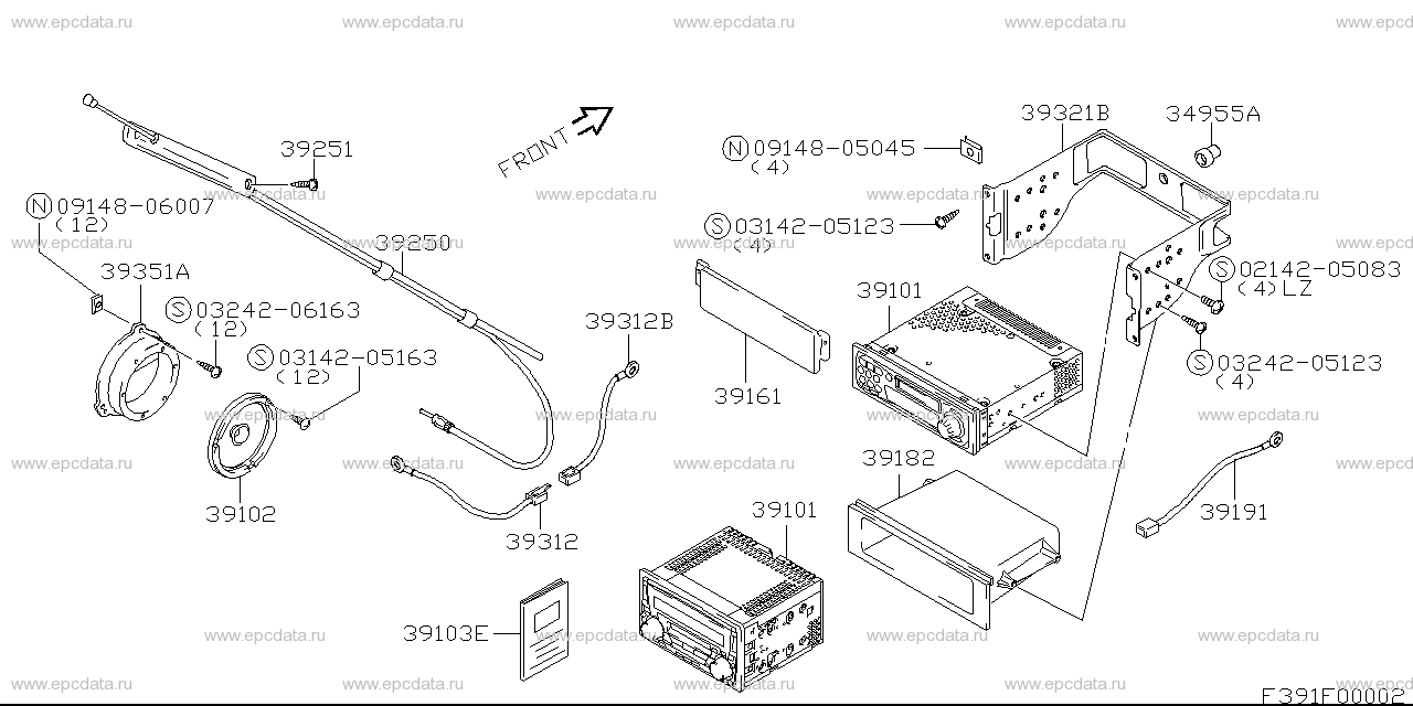 Radio for Suzuki Escudo, TX92W 100001-170000 11.2000-08.2002 - Amayama