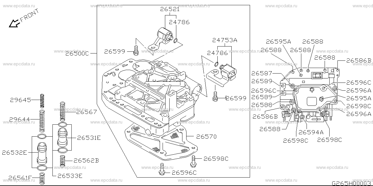 AT- valve for Suzuki Every, DA52V 180001-999999 05.2000- - Amayama