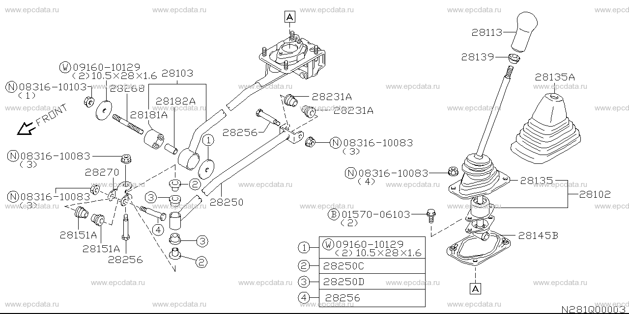 Wagon r deals gear lever bush